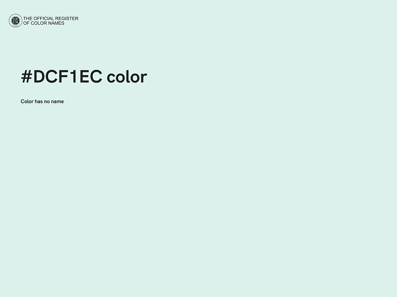 #DCF1EC color image