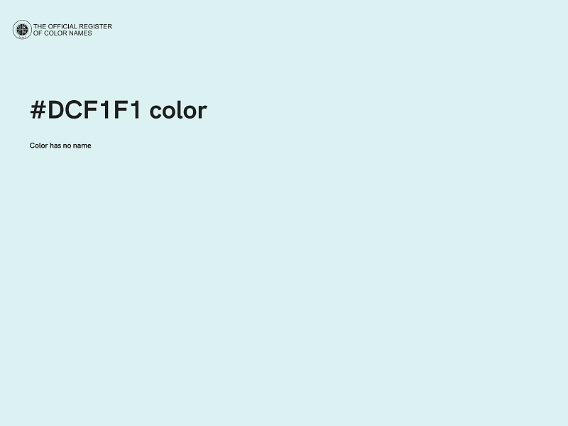 #DCF1F1 color image