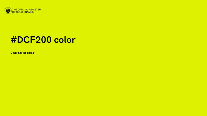 #DCF200 color image