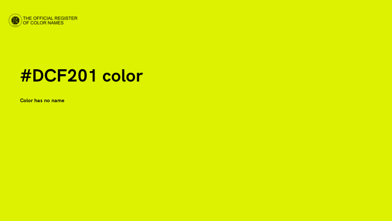 #DCF201 color image