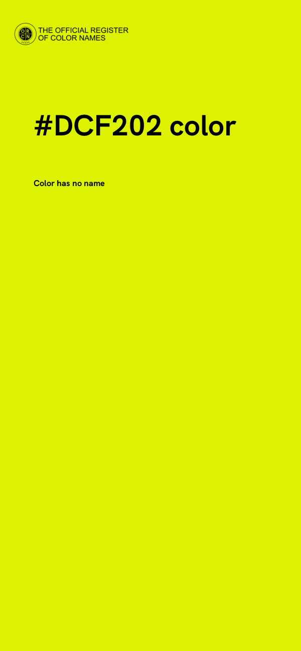 #DCF202 color image