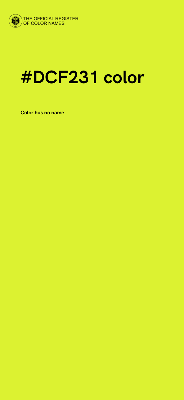 #DCF231 color image