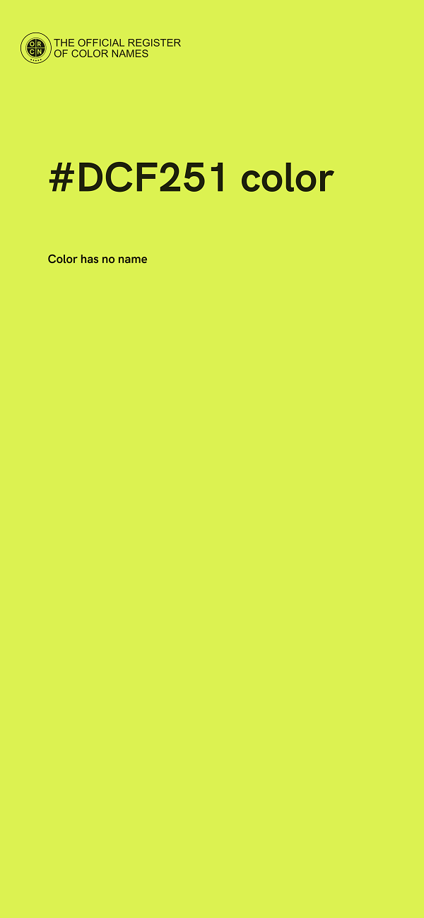 #DCF251 color image