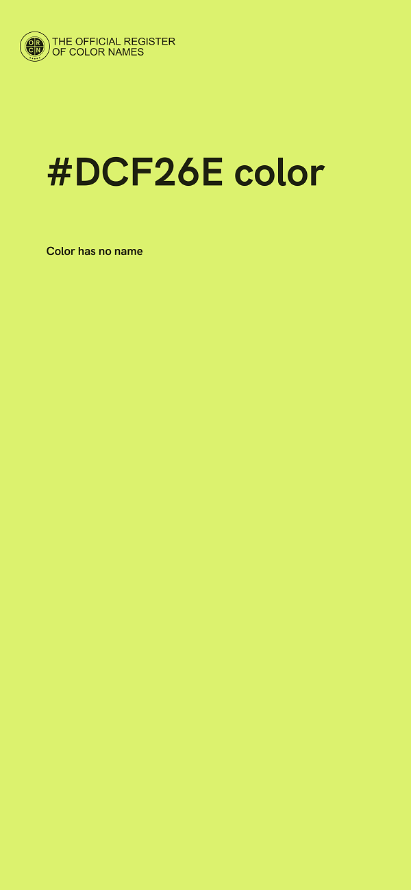 #DCF26E color image