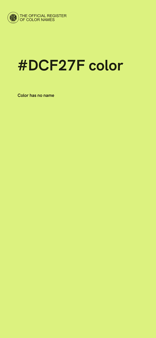 #DCF27F color image