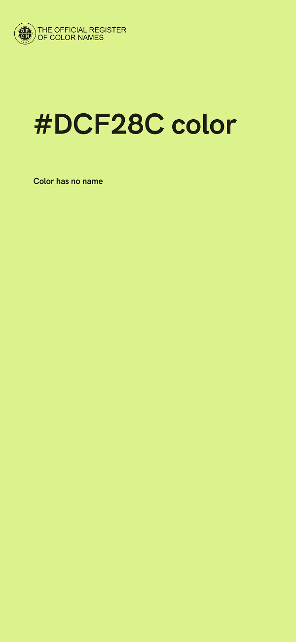 #DCF28C color image