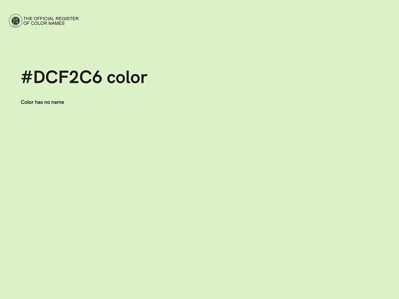 #DCF2C6 color image