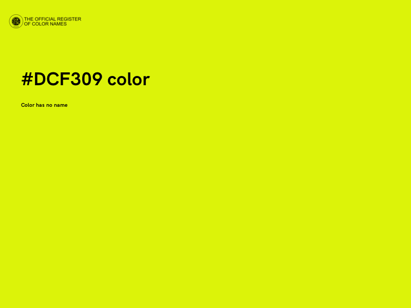 #DCF309 color image