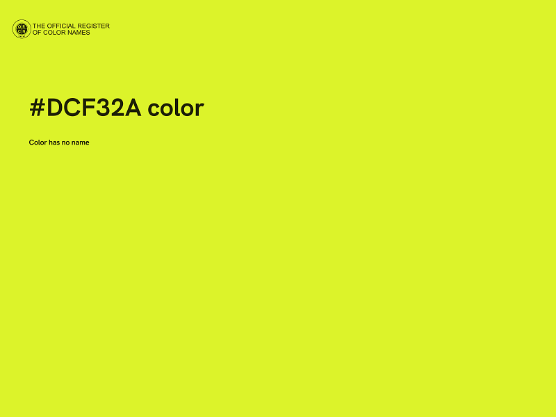 #DCF32A color image