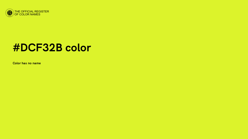 #DCF32B color image