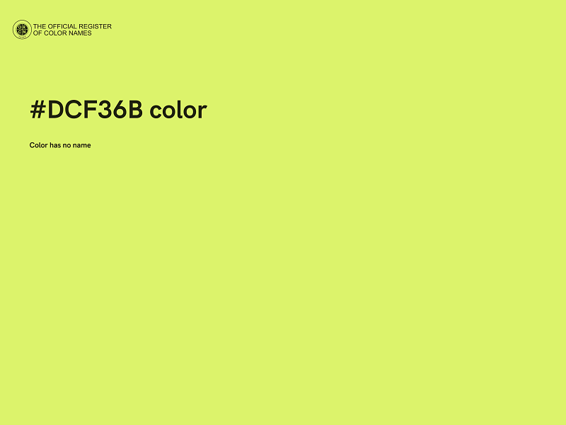 #DCF36B color image