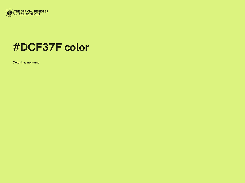 #DCF37F color image