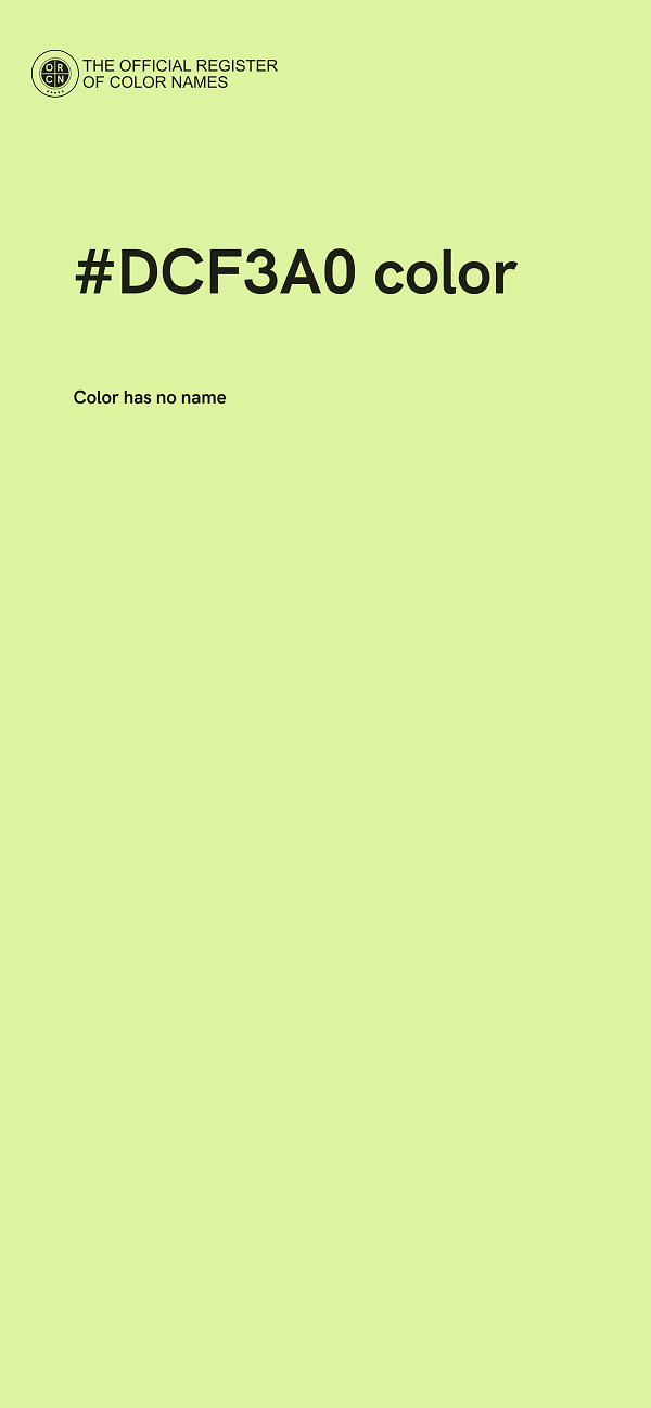 #DCF3A0 color image