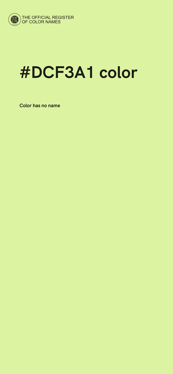 #DCF3A1 color image