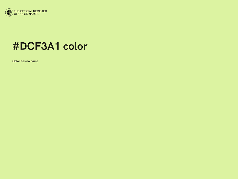 #DCF3A1 color image