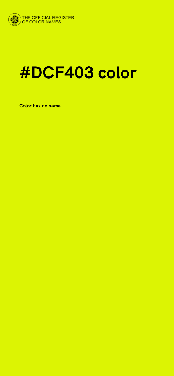 #DCF403 color image