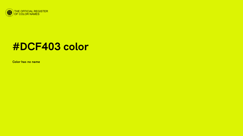 #DCF403 color image