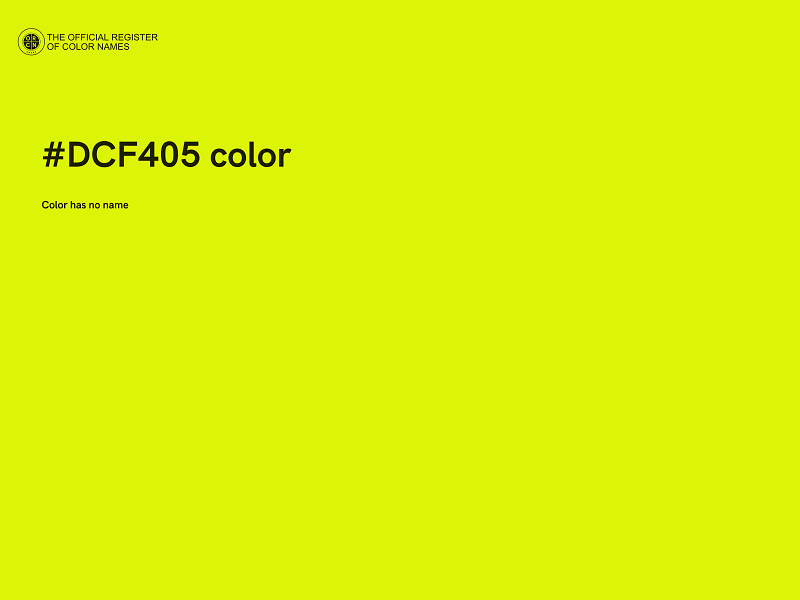 #DCF405 color image