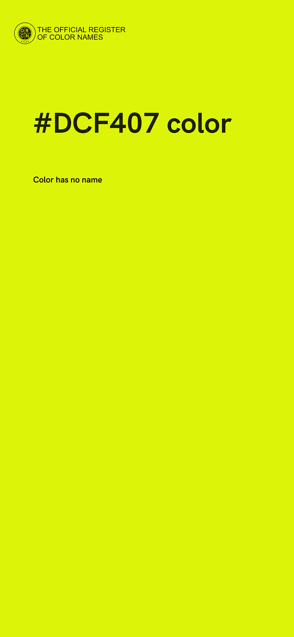 #DCF407 color image