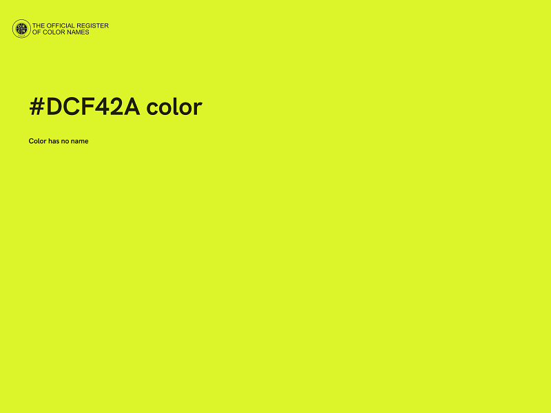 #DCF42A color image
