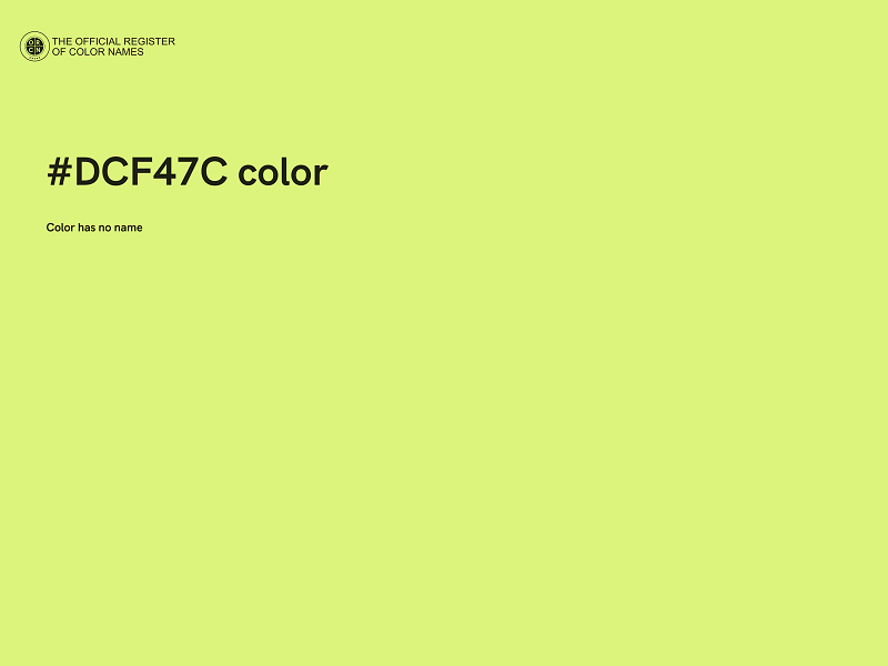 #DCF47C color image