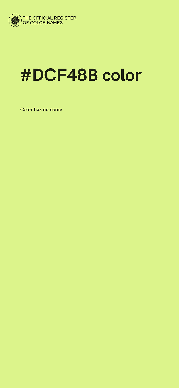 #DCF48B color image