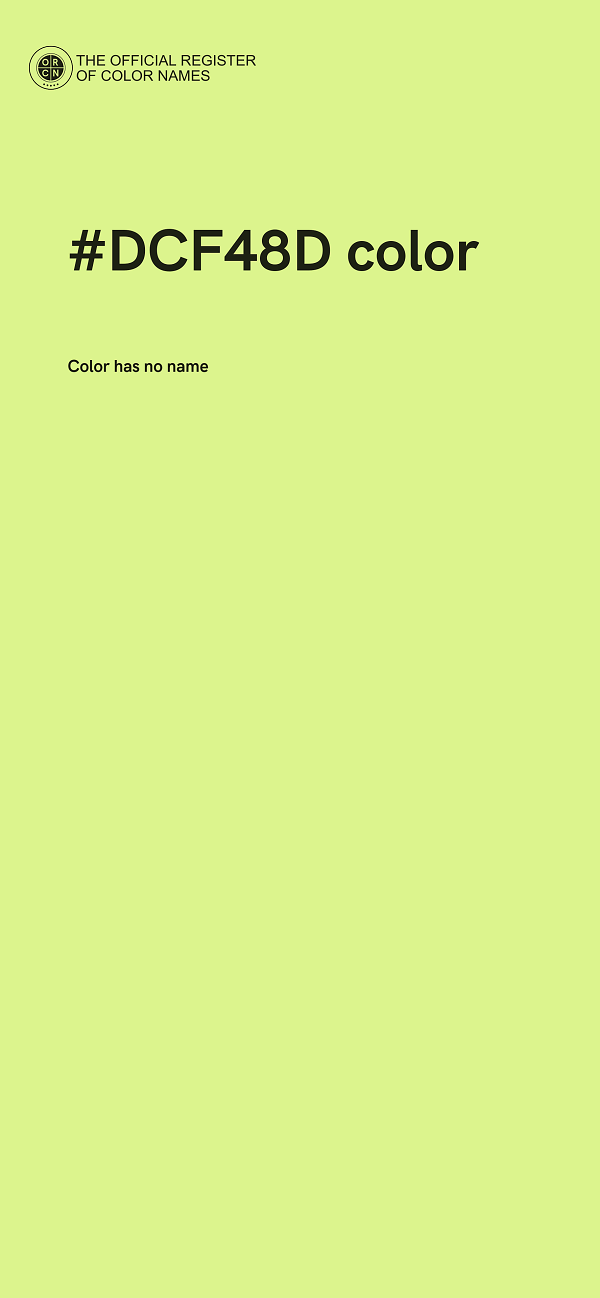 #DCF48D color image