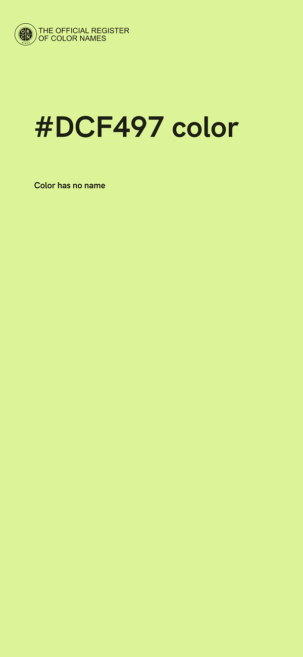 #DCF497 color image