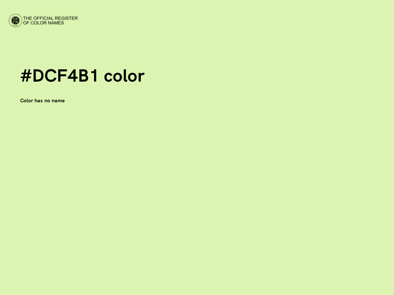 #DCF4B1 color image