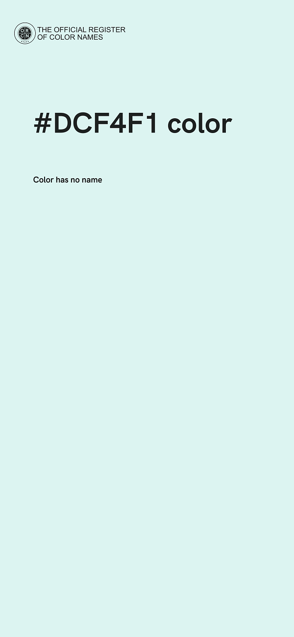 #DCF4F1 color image