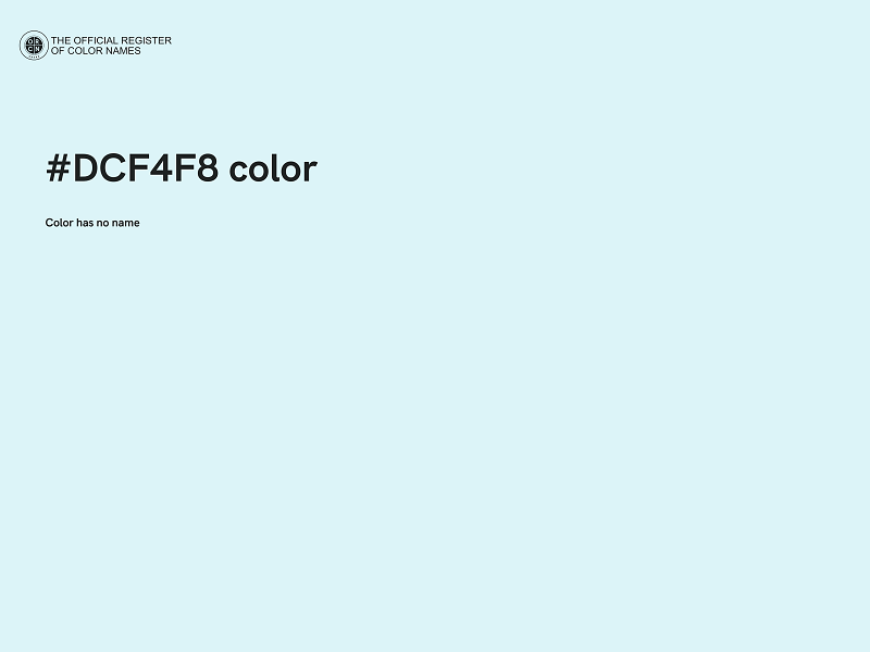 #DCF4F8 color image