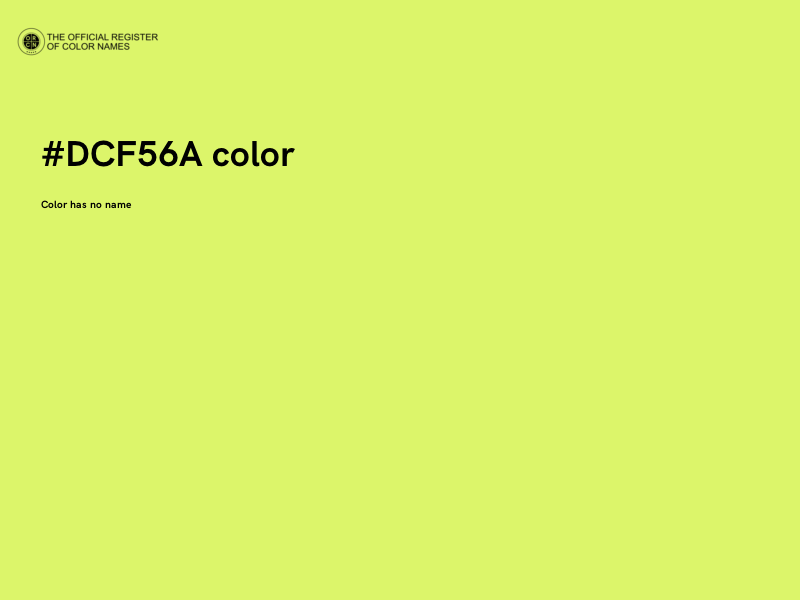 #DCF56A color image