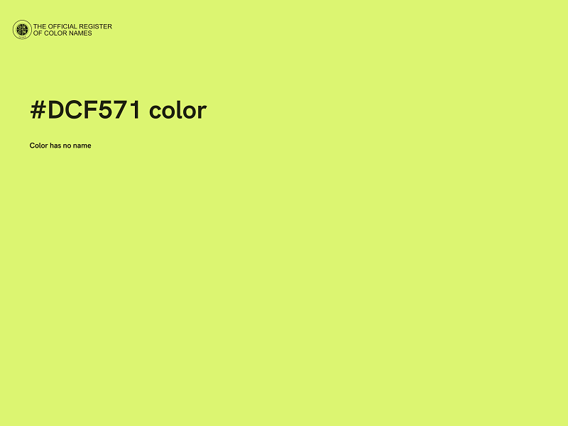 #DCF571 color image