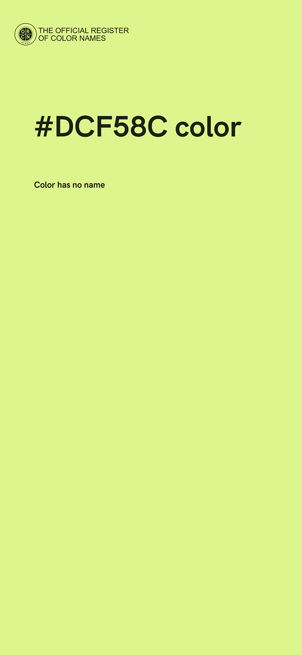 #DCF58C color image