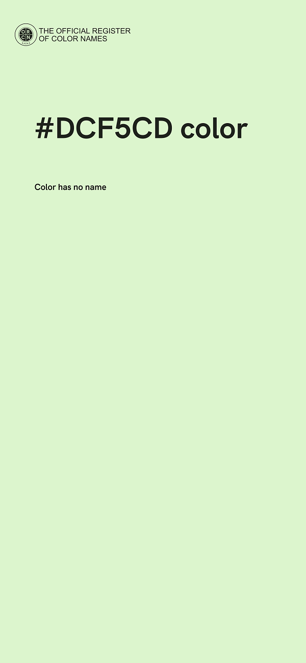 #DCF5CD color image