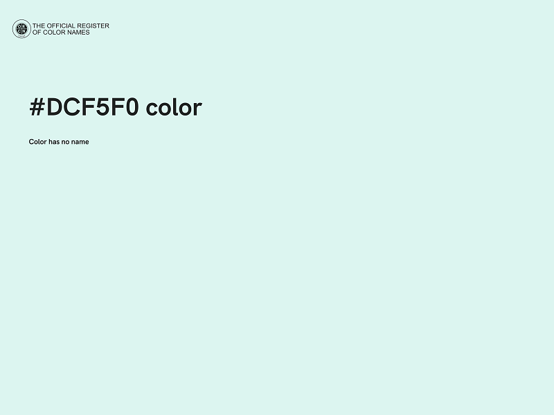 #DCF5F0 color image