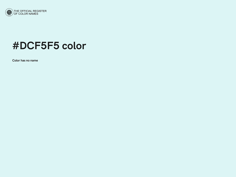 #DCF5F5 color image