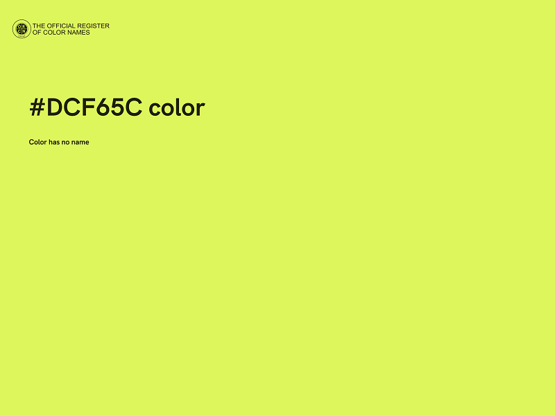 #DCF65C color image