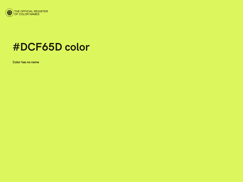 #DCF65D color image