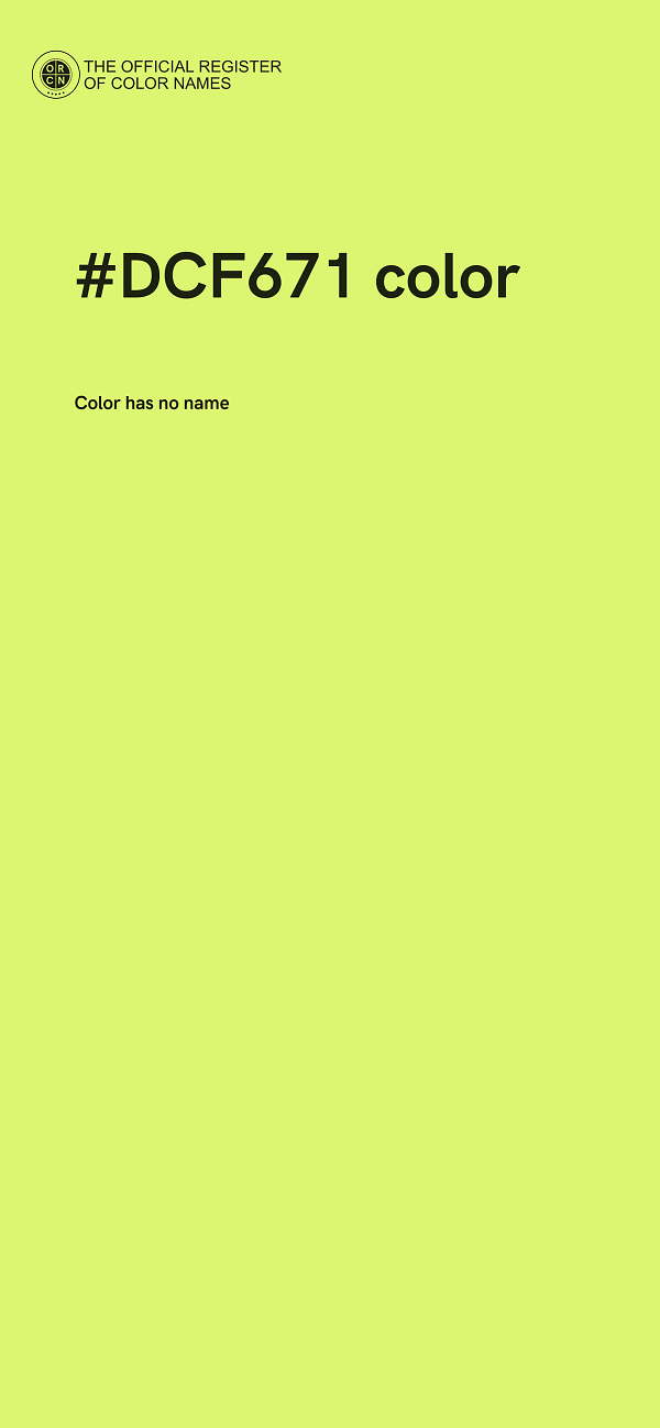 #DCF671 color image