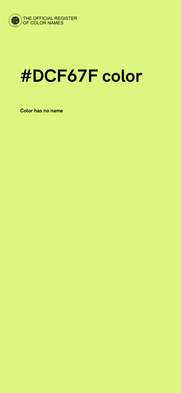 #DCF67F color image