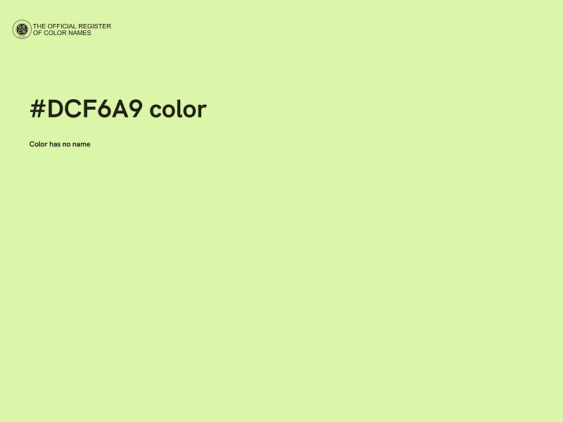 #DCF6A9 color image