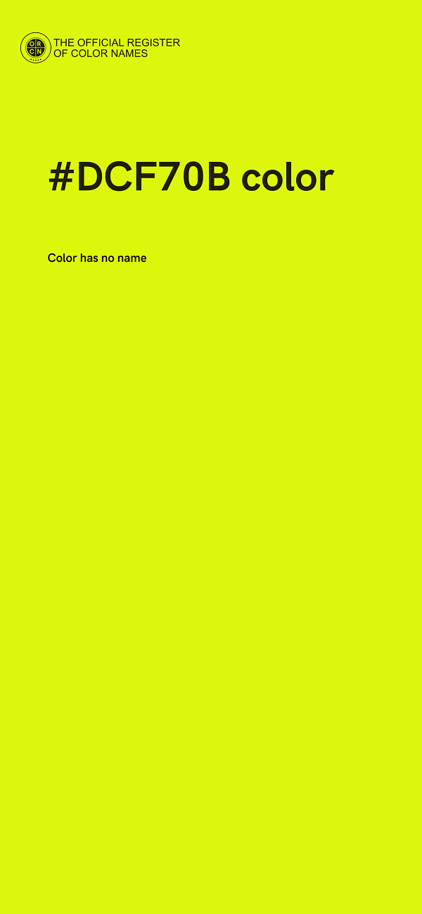 #DCF70B color image