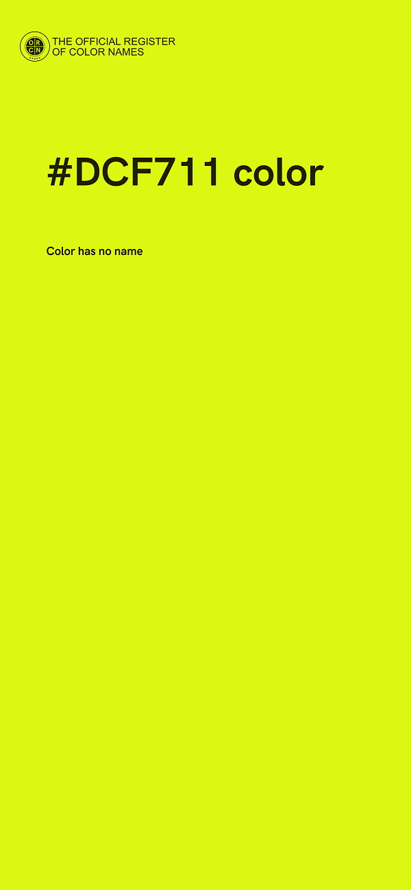 #DCF711 color image