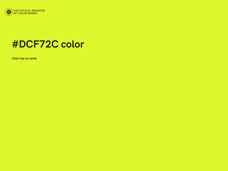 #DCF72C color image