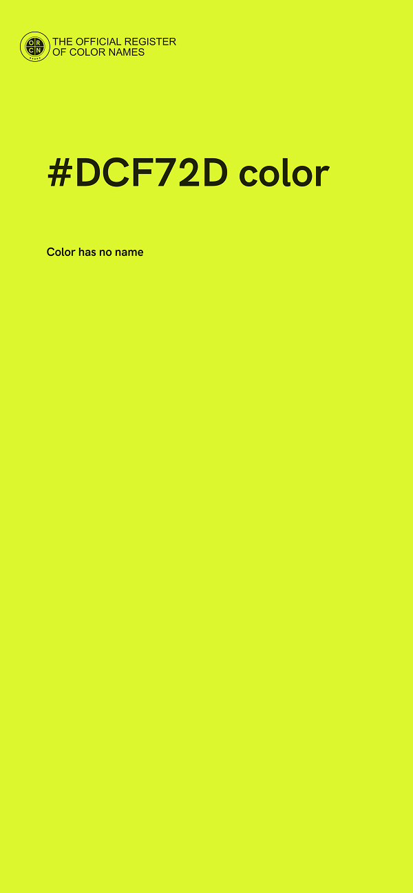#DCF72D color image