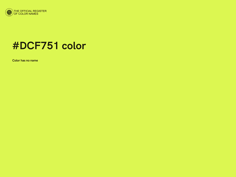 #DCF751 color image