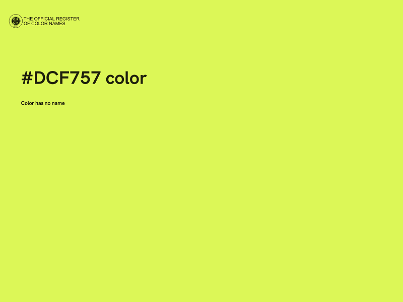 #DCF757 color image