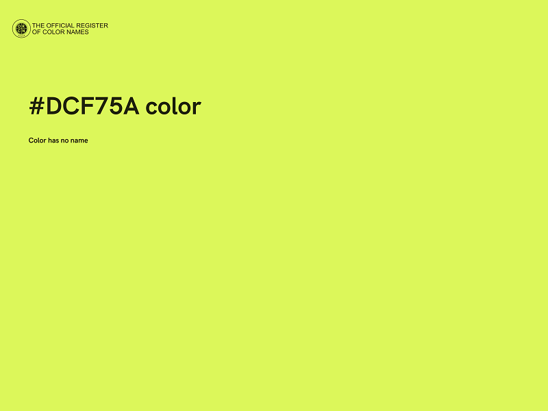 #DCF75A color image