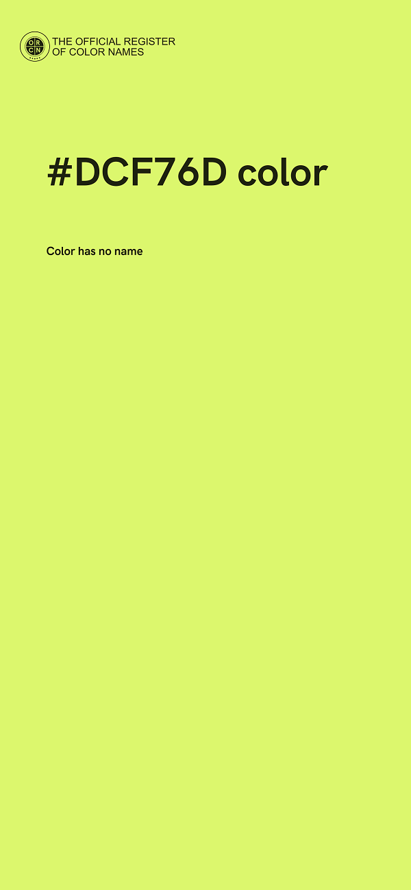 #DCF76D color image